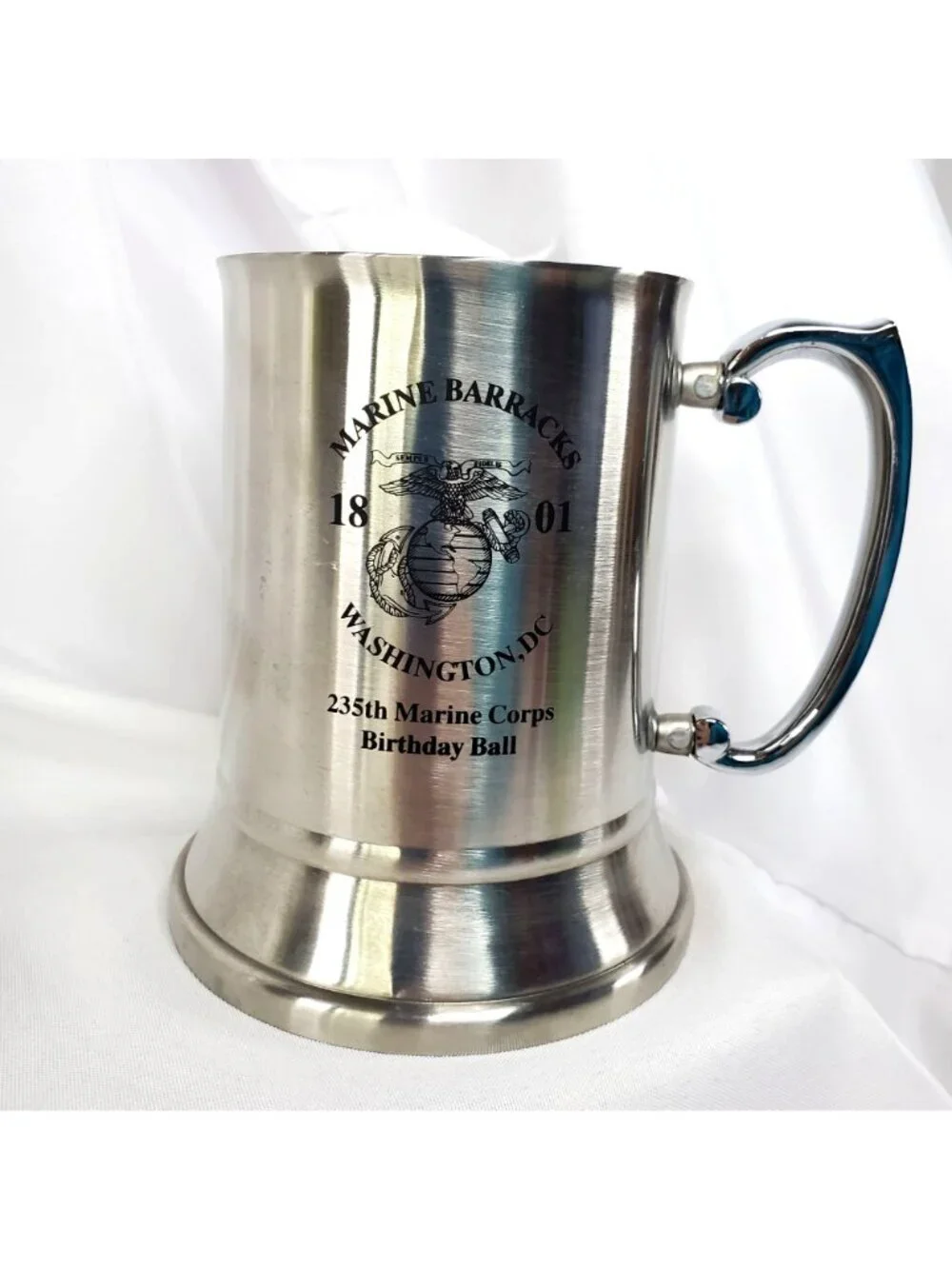 Marine Barracks Washington DC 235th USMC Birthday Ball Stainless Steel Tankard